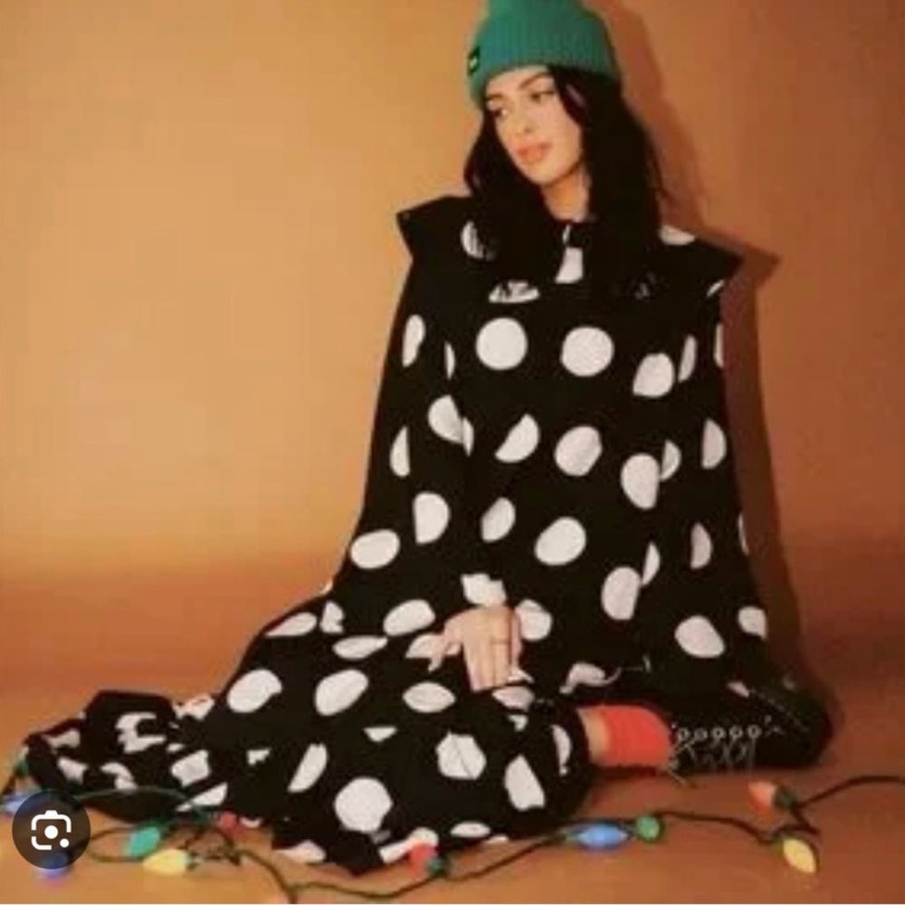 Dressed in LALA Black Maxi Dress with White Polka Dots
